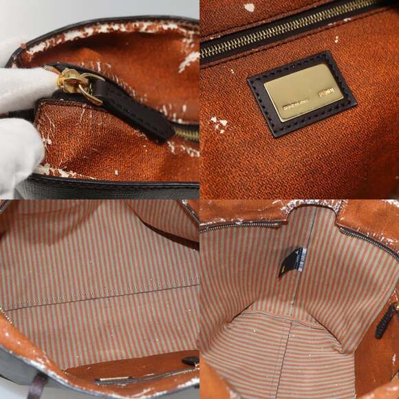 FENDI Zucca Canvas Tote Bag Brown Black - Picture 11 of 12